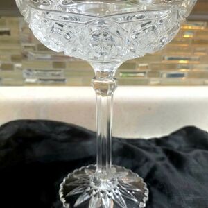 Elegant Crystal Cut Glass Goblet